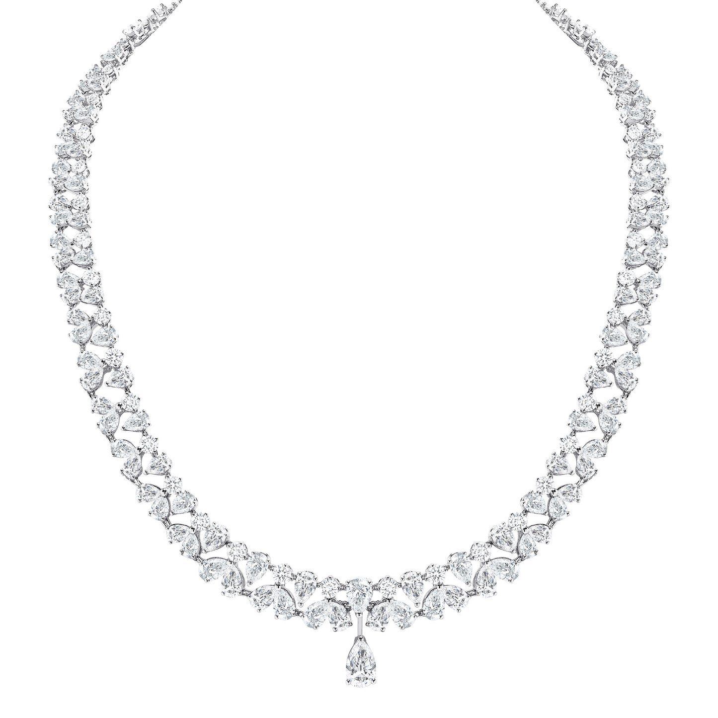 Diamond Collar Tear Necklace