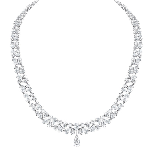 Diamond Collar Tear Necklace