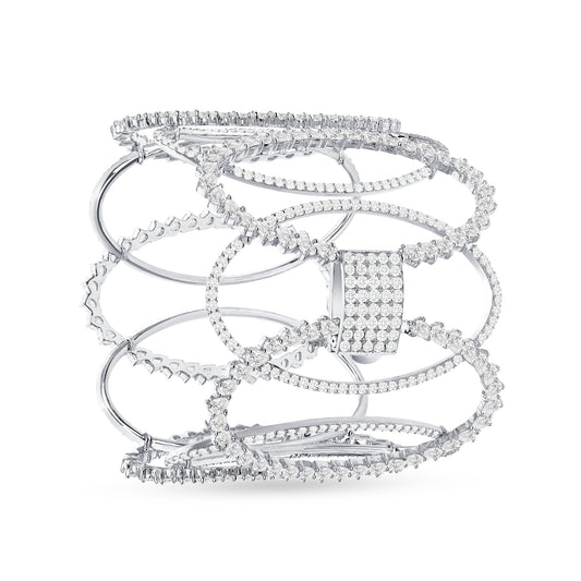 Oval Link Diamond Bracelet