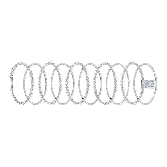 Oval Link Diamond Bracelet