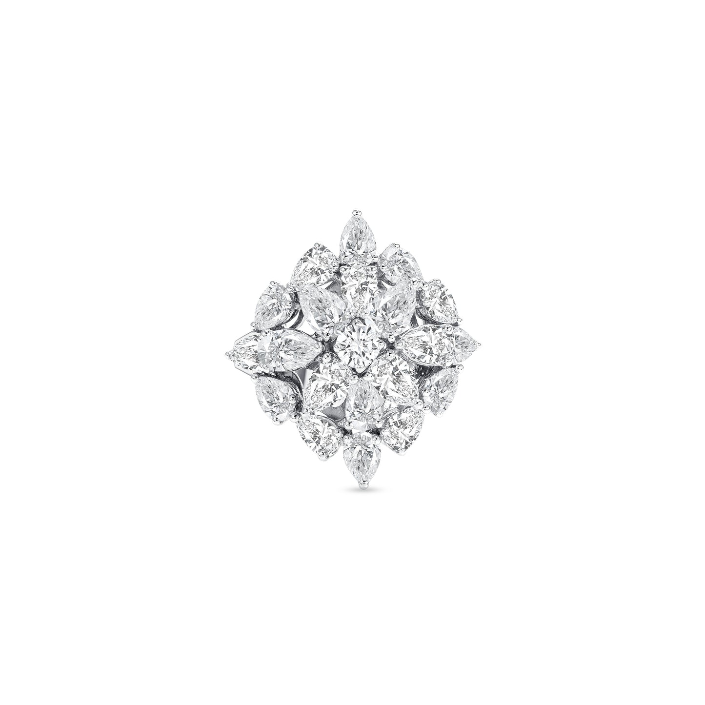 The Retro Pear Diamond Cocktail Ring