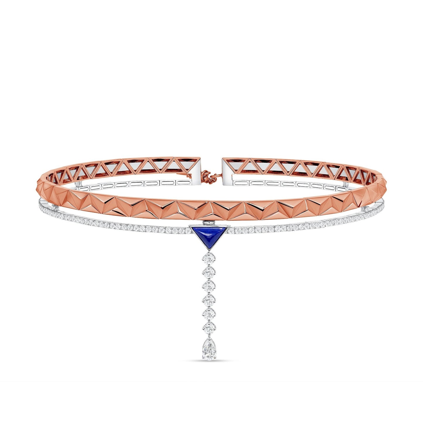 Okre by Yessayan - Two-Tone Diamond & Lapis Choker