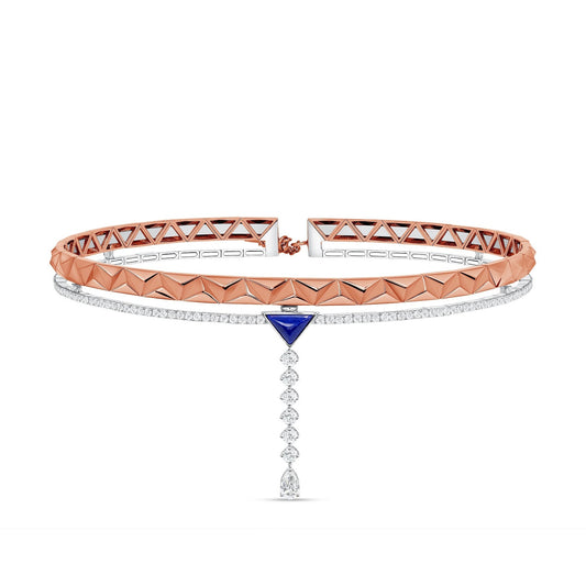 Okre by Yessayan - Two-Tone Diamond & Lapis Choker