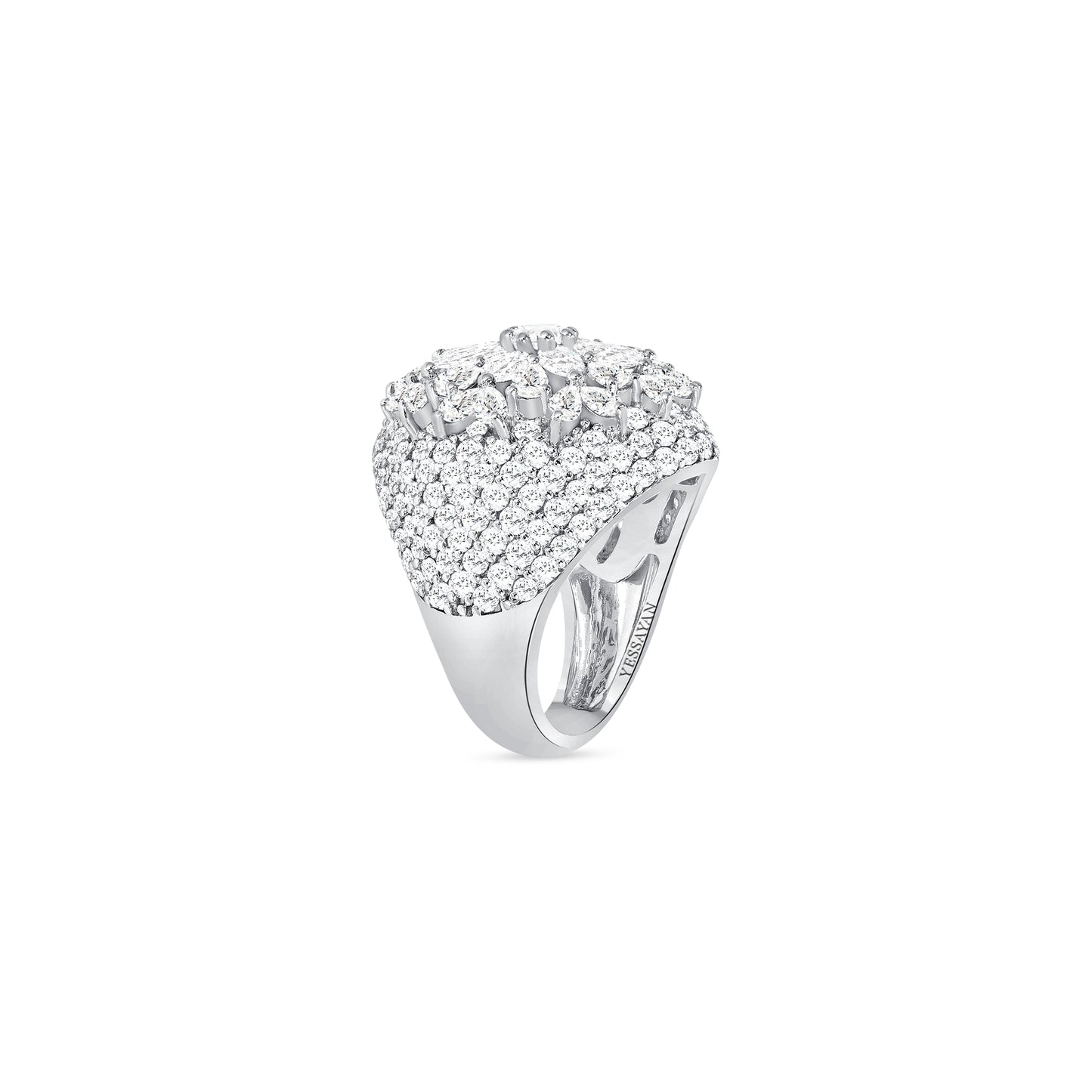 The Mosaic Diamond Cocktail Ring
