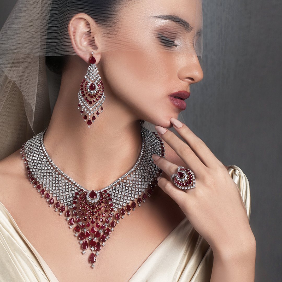 The Flow of Ruby & Diamond Set