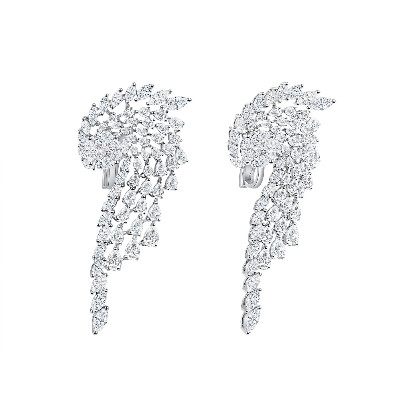 The Helix Diamond Statement Earrings