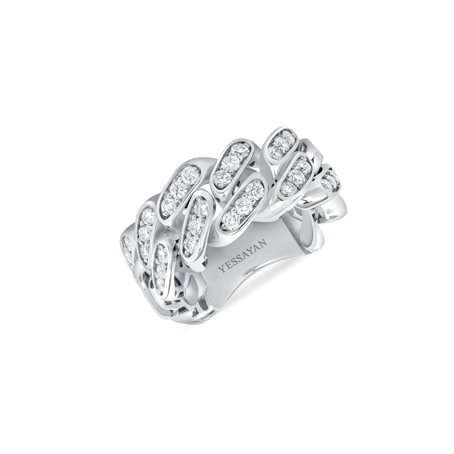 Cuban Link Diamond Ring