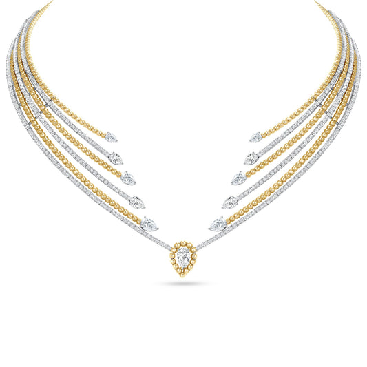 Diamond Collar Two-Tone Necklace