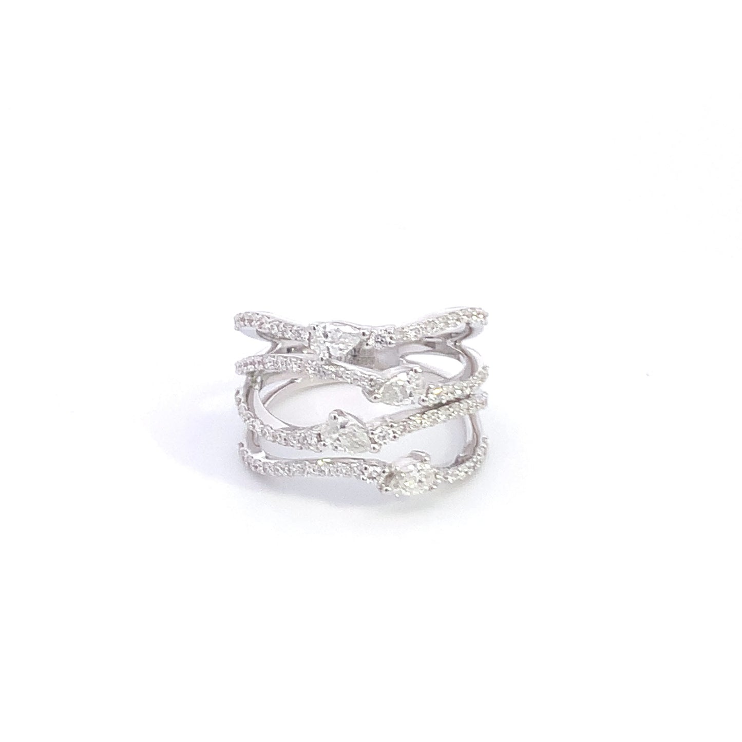 Pear & Round Diamond Ring