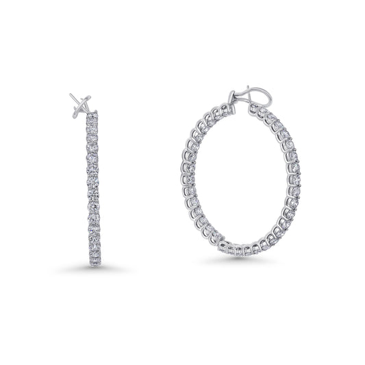 Alamasaty Diamond Hoop Earrings