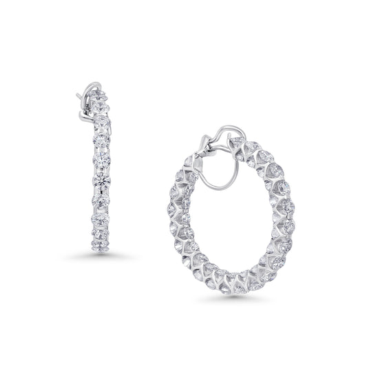 Alamasaty Diamond Hoop Earrings