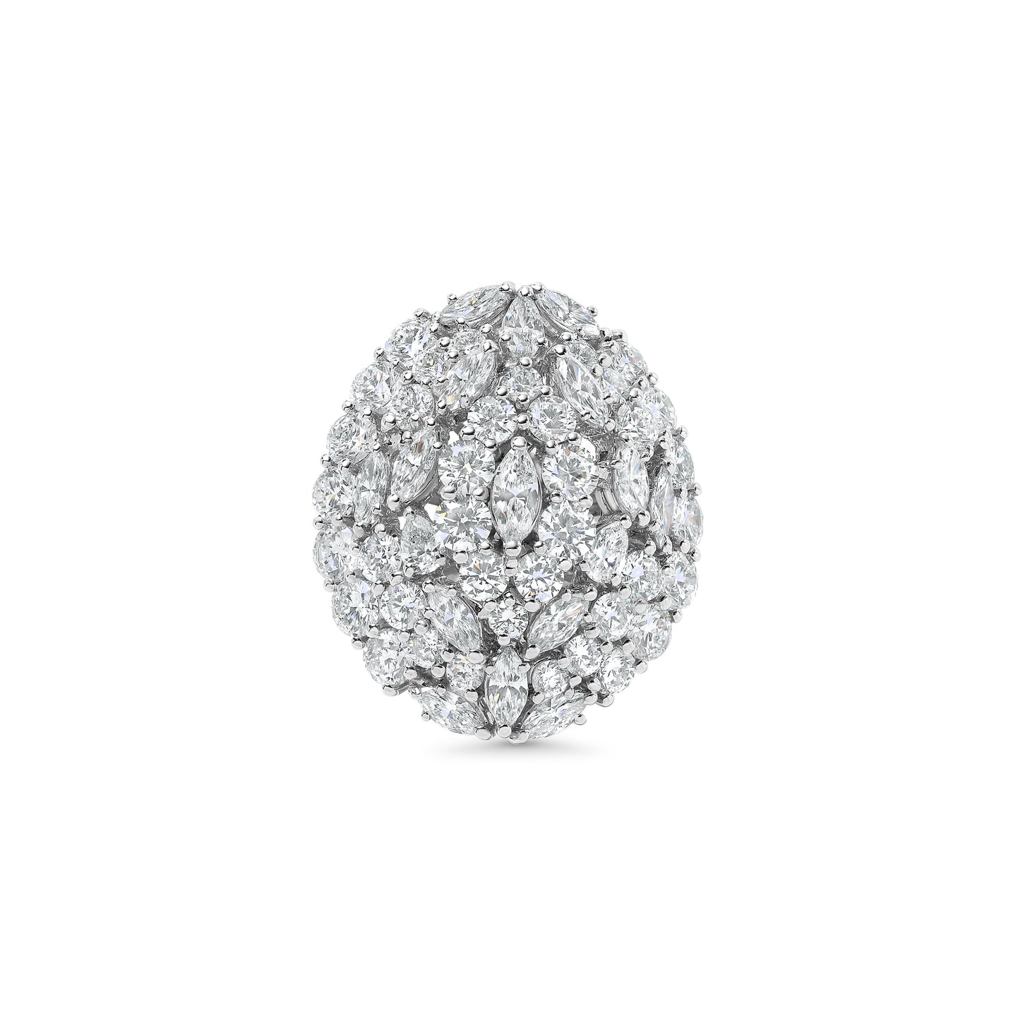 Multi Cut Diamond Cocktail Ring
