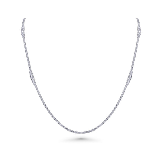Almasaty Long Tennis Necklace