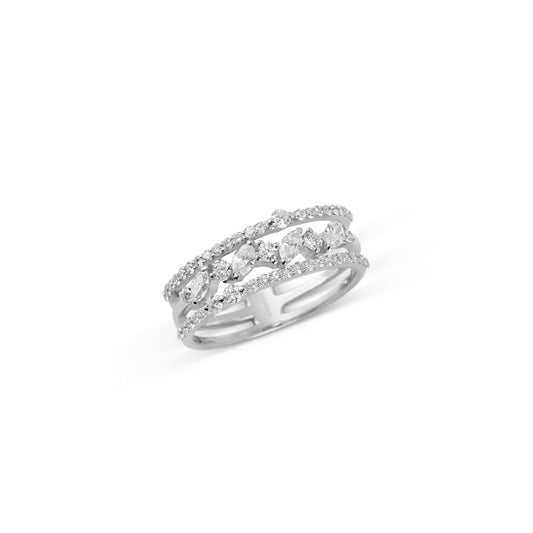 Diamond Trio Band Ring