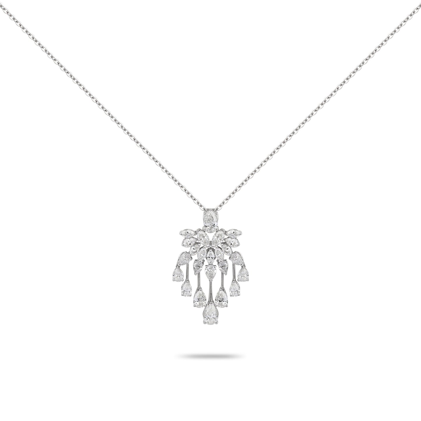 Diamond Chandelier Necklace | Diamond Necklace | Designer Jewellery Online