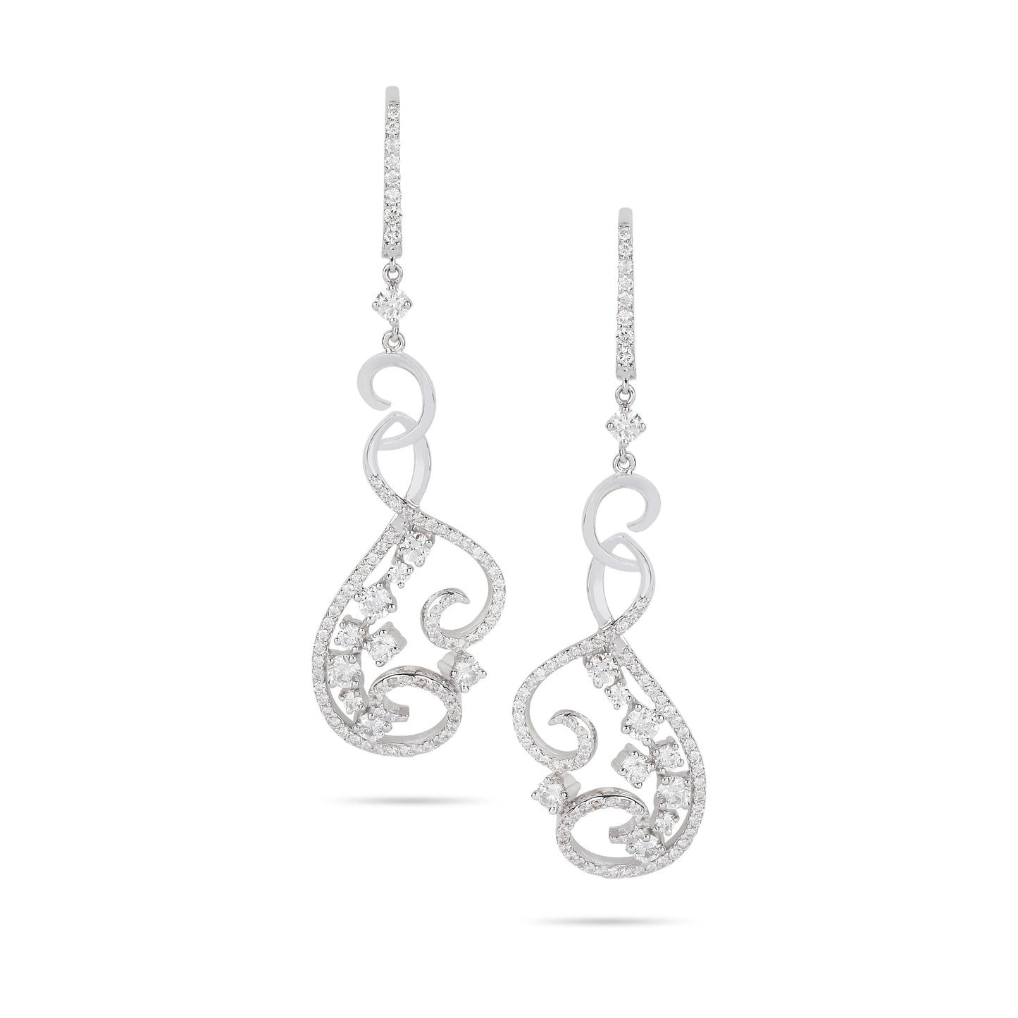 Spiral Diamonds Earrings | Best jewelry shop