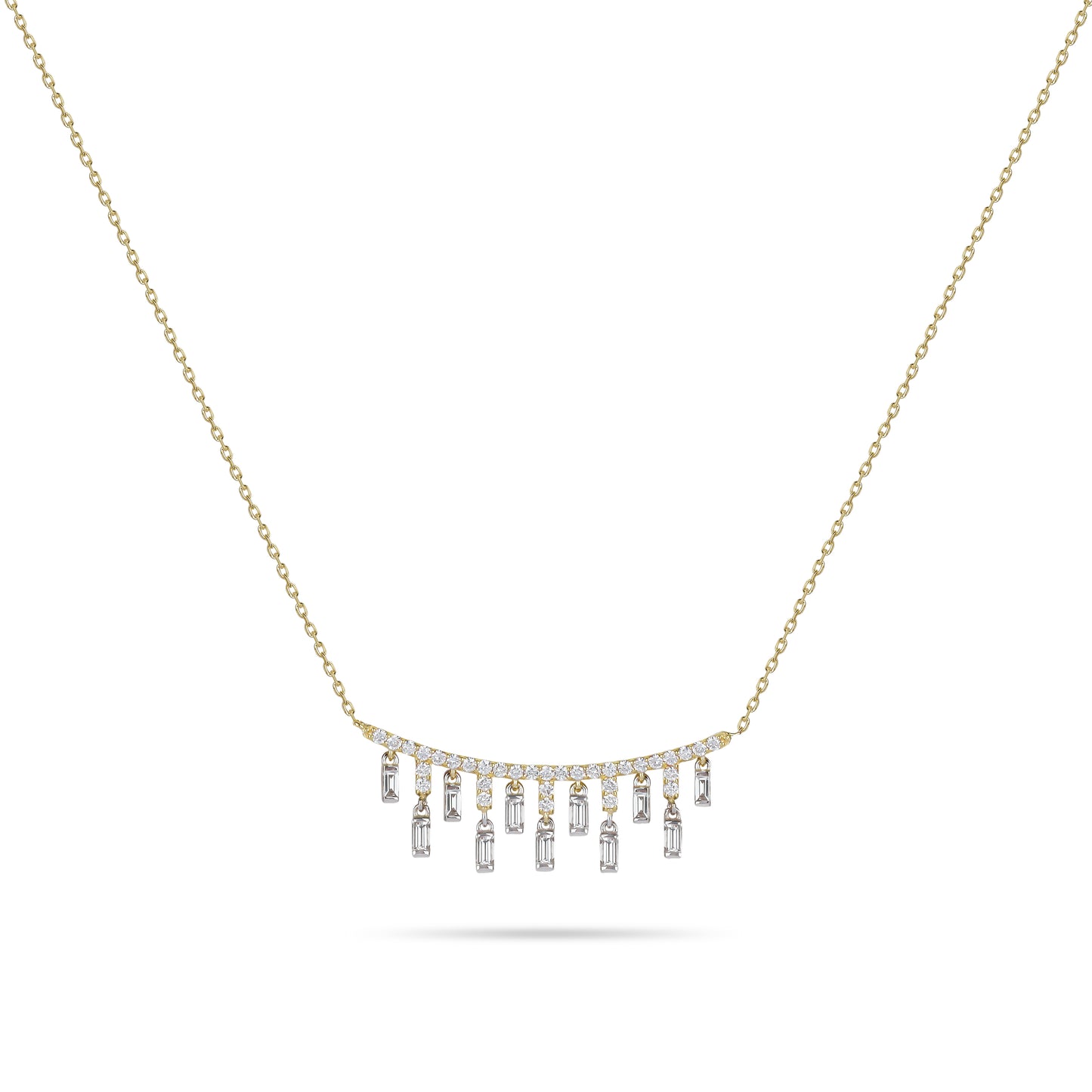 Baguette Drops Necklace