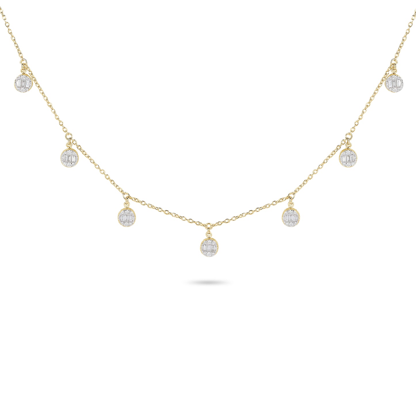 Diamond Illusion Charm Necklace