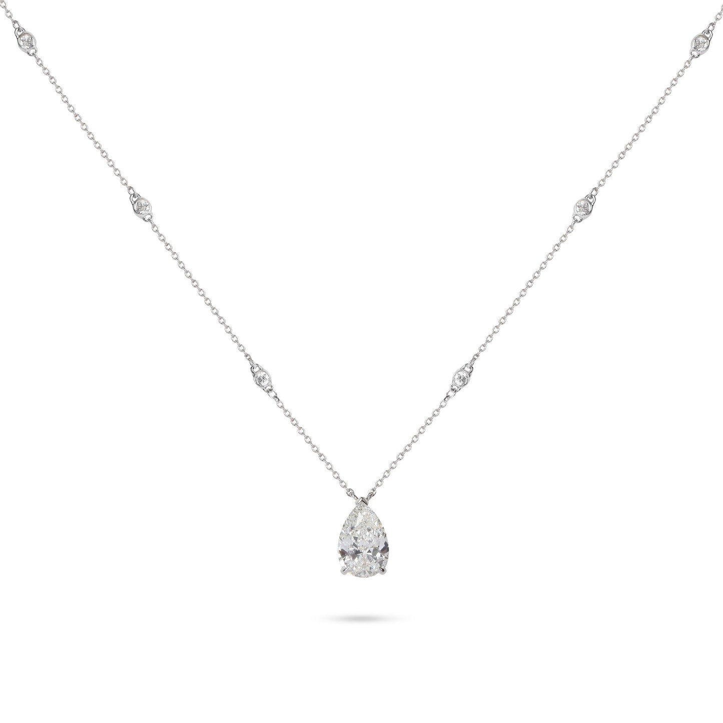 Certified Solitaire Diamond Pendant Necklace