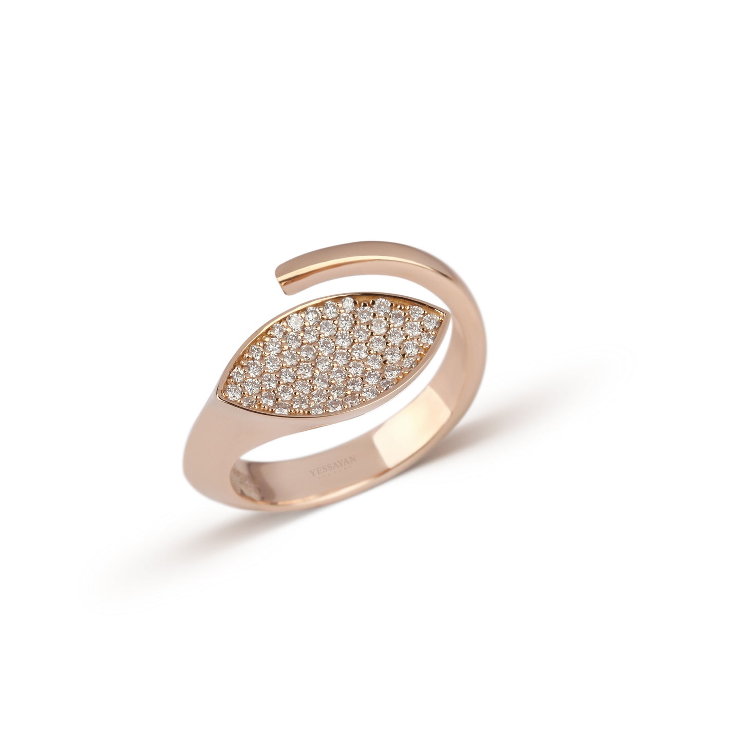 Pave Marquise Diamond Twist Ring | best jewelry online | diamond rings