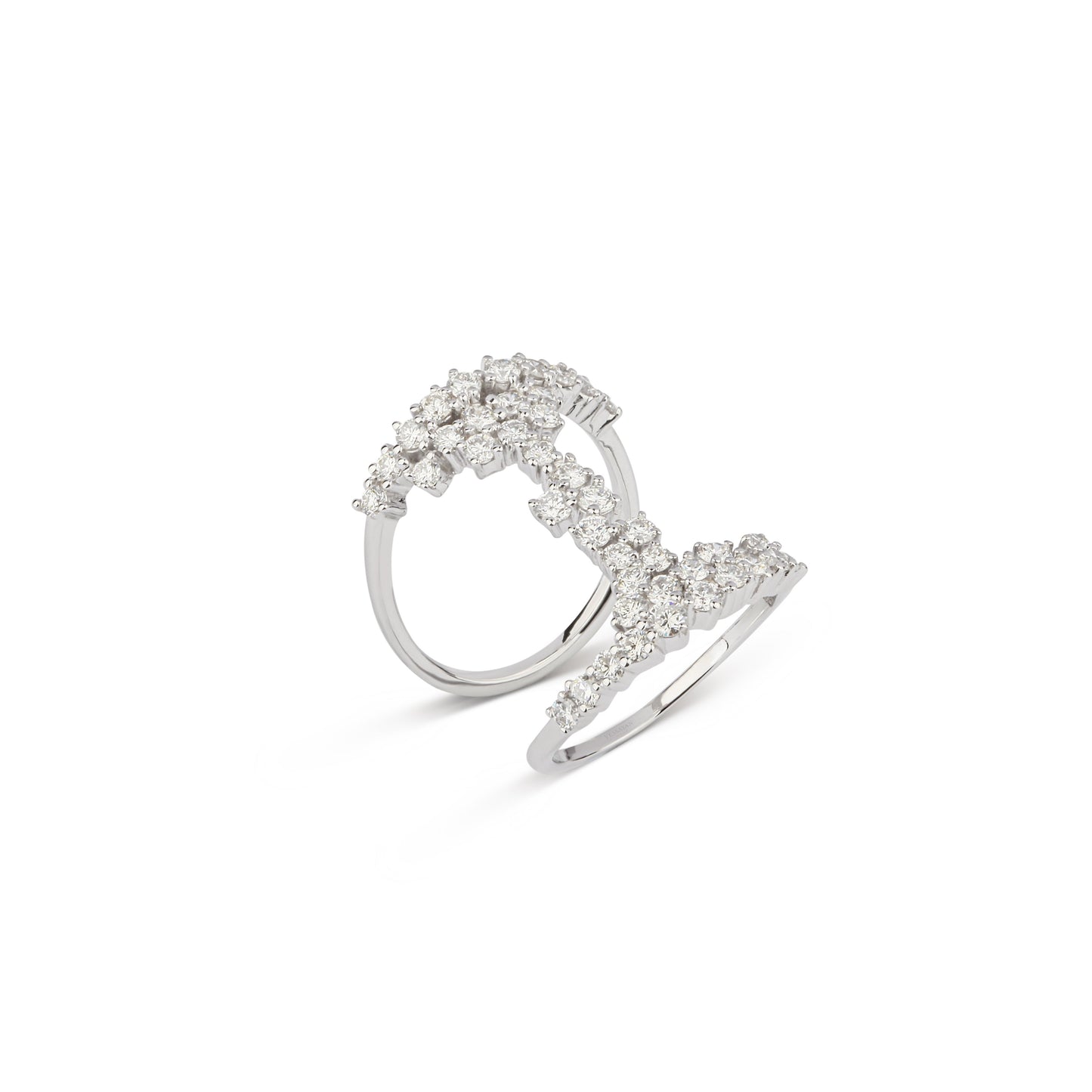 Double Band Extended Diamond Ring | best jewellery stores | diamond rings