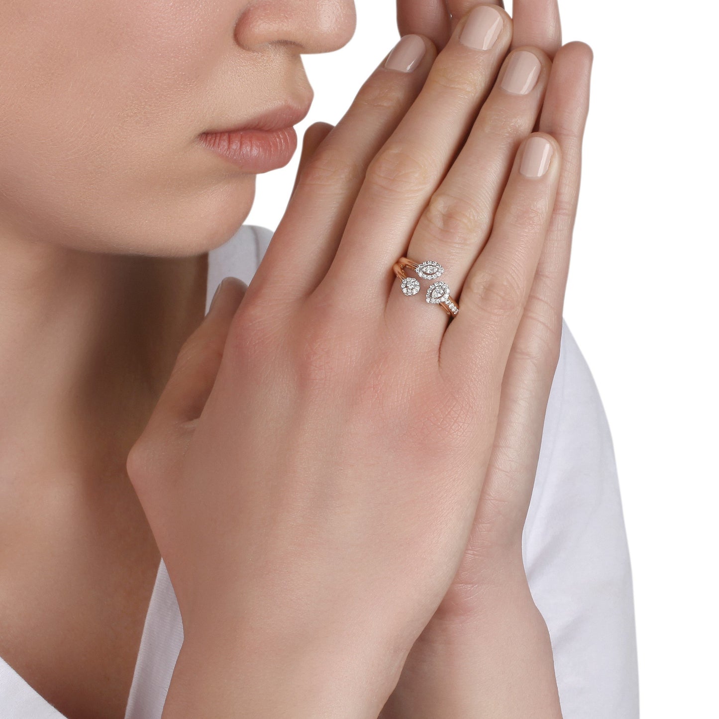 Triple Diamond Ring | diamond jewelers diamond rings