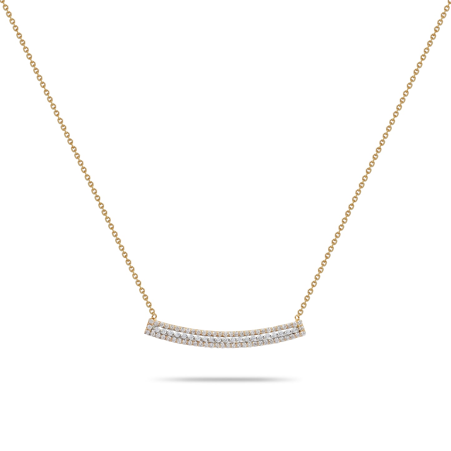 Linear Diamonds Necklace