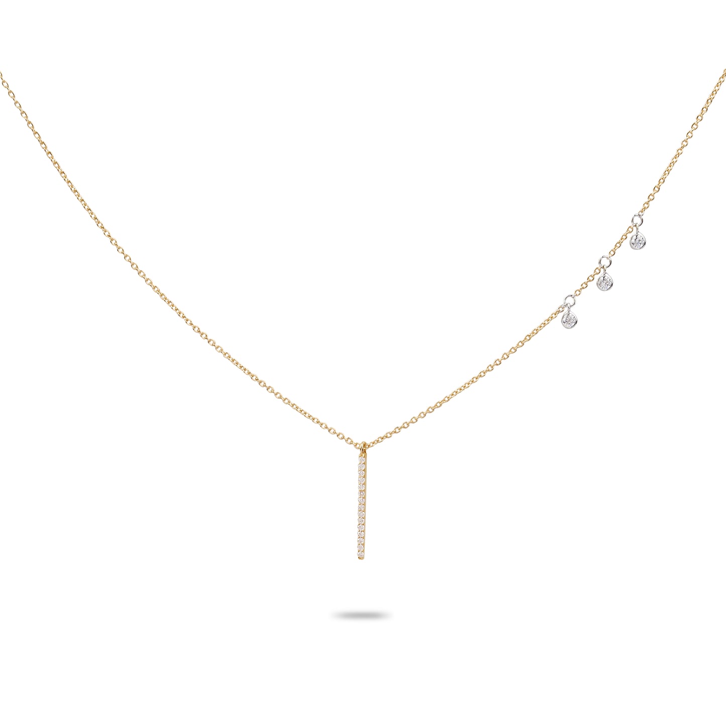 Diamond Linear Drop Necklace