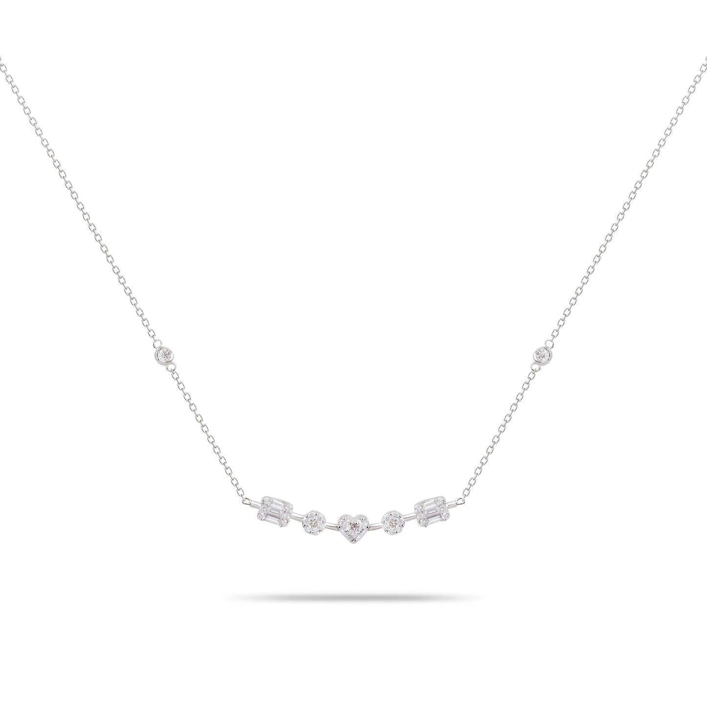 Multi-Cut Diamond Necklace | Diamond Necklace | Best Jewellery Online