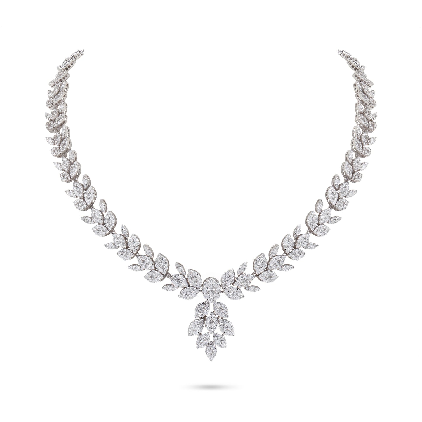 Marquise Shape Collar Diamond Necklace | Diamond Jewellery Online