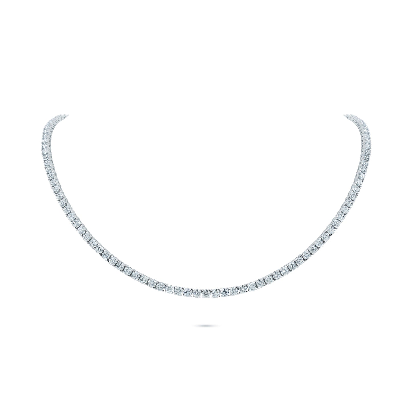 17.81 Carats Diamond Tennis Necklace