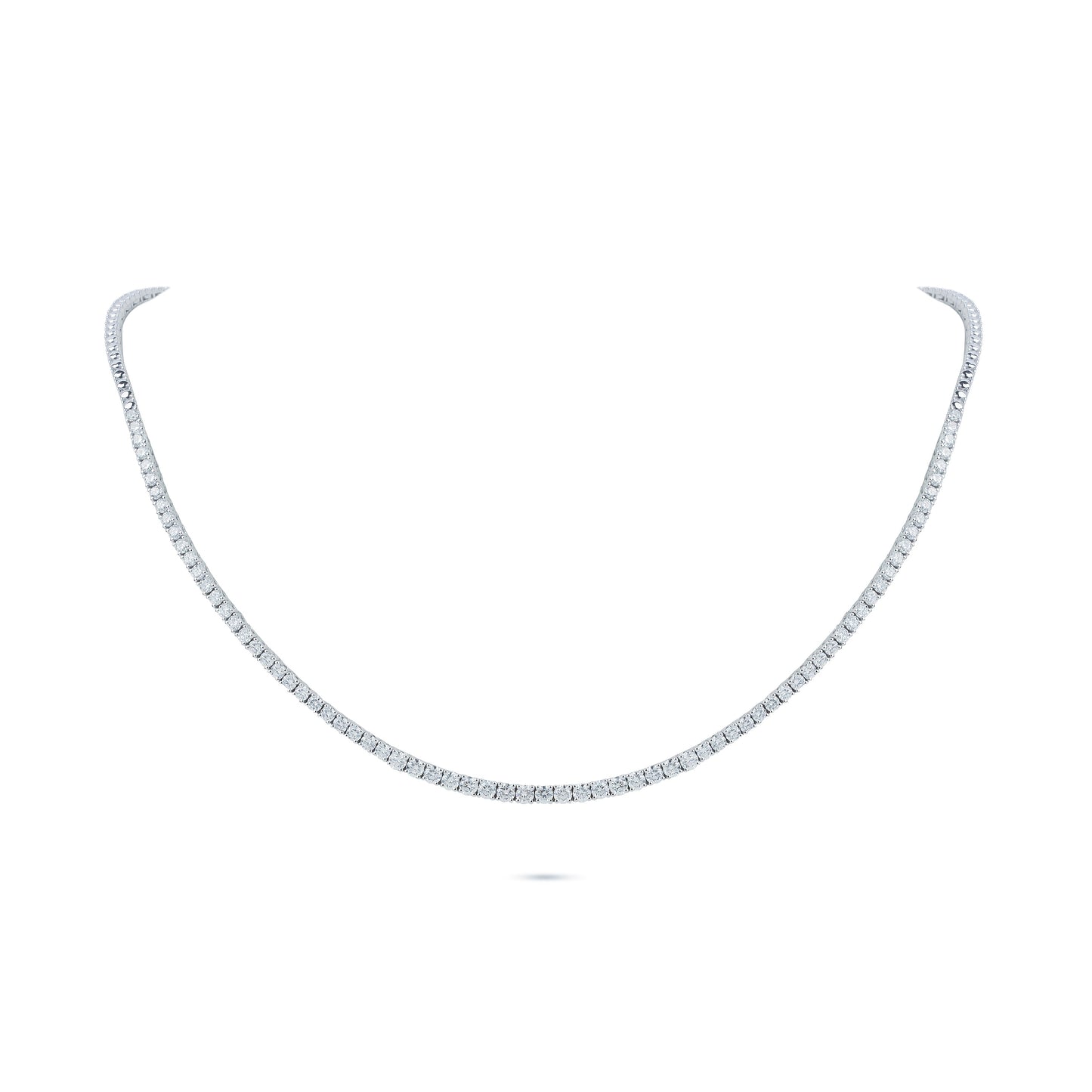 3.62 Carats Diamond Tennis Necklace