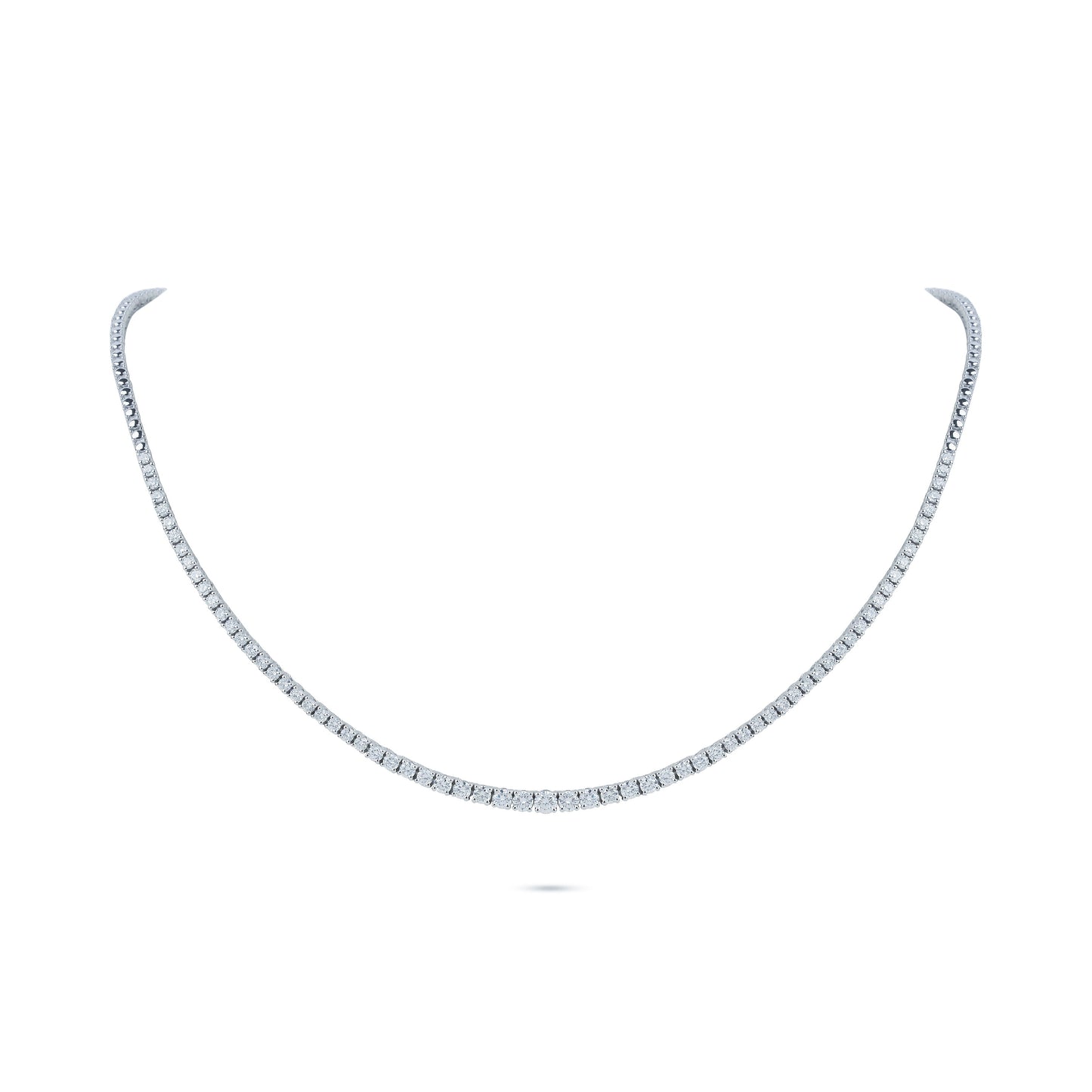 3.05 Carats Diamond Tennis Necklace