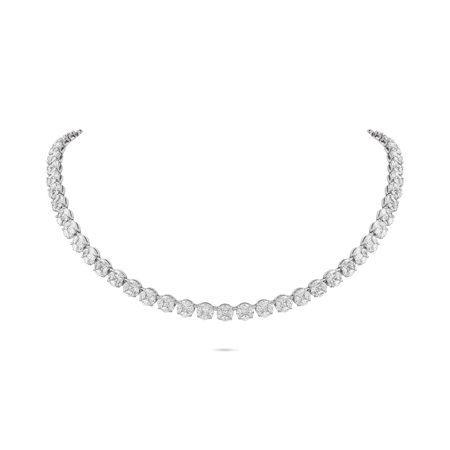 Illusion Diamond Collar Necklace | Diamond Necklace | Diamond Store