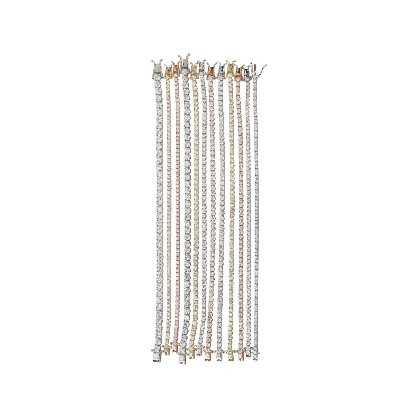 7.44 Carats Diamond Tennis Bracelet