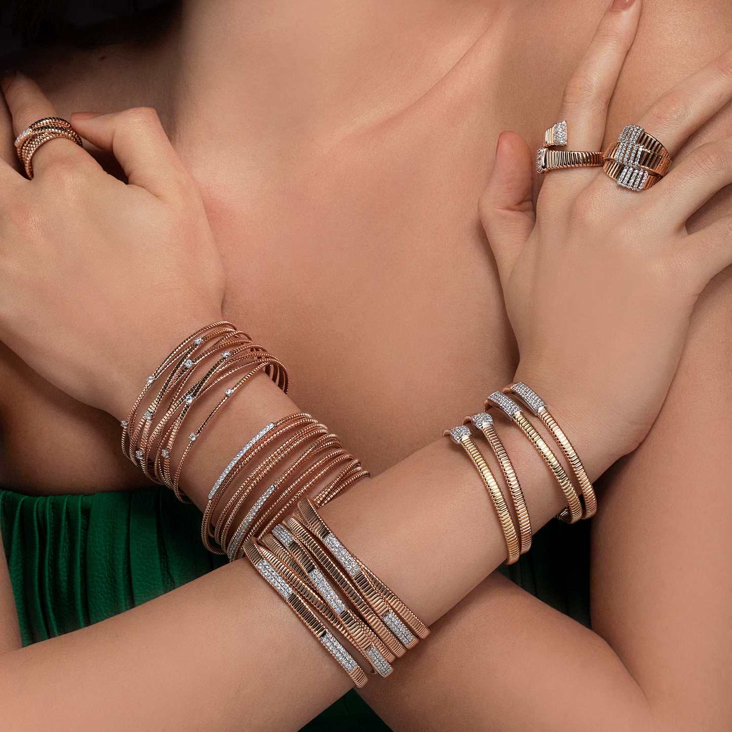 Stacked Diamond Bracelet