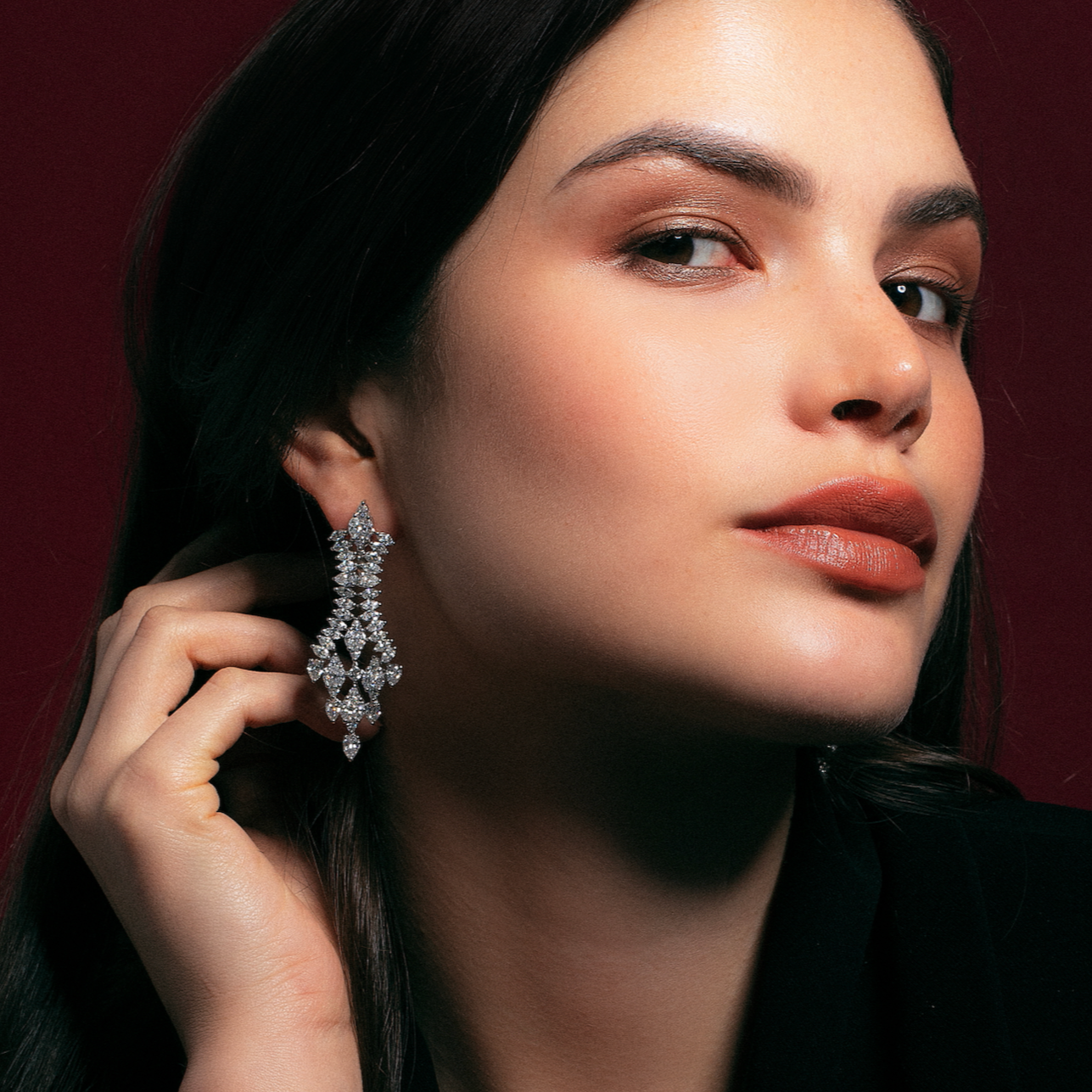 Diamond Chandelier Earrings