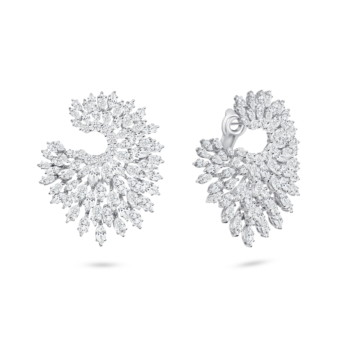 Diamond Flair Hoop Earrings
