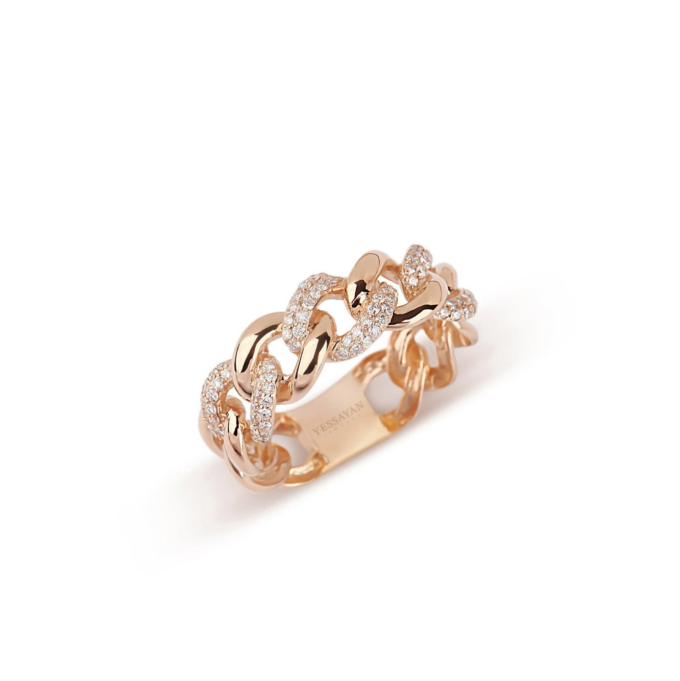 Cuban Link Diamond Ring