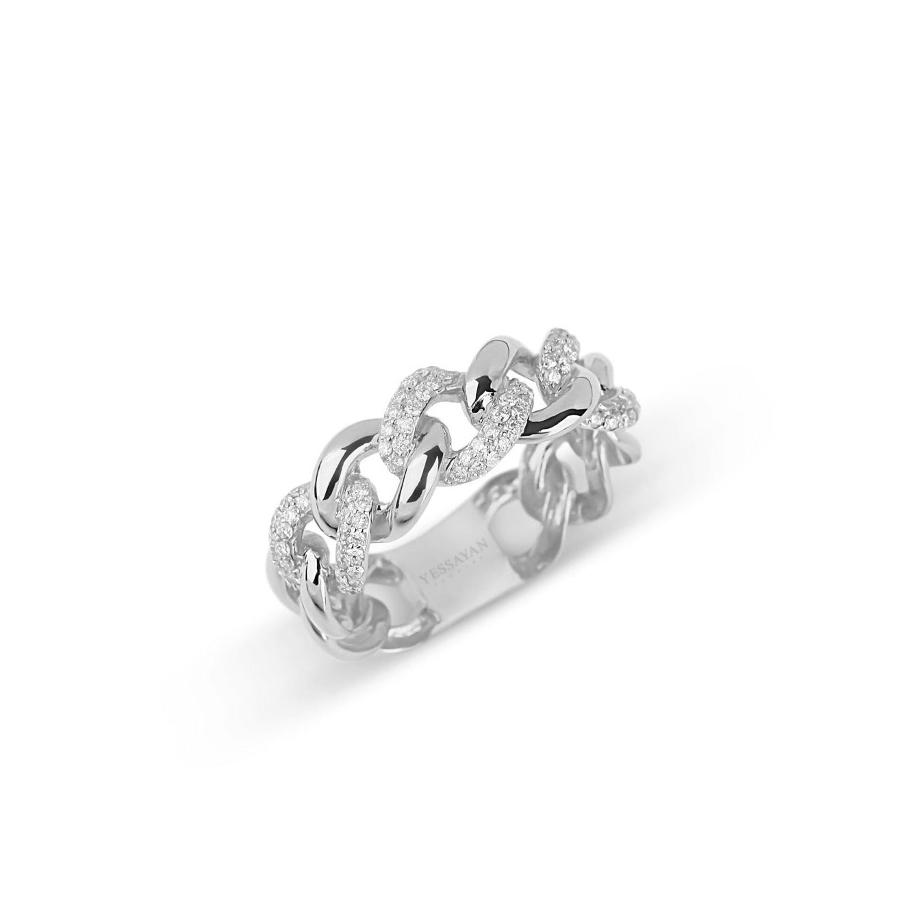 Cuban Link Diamond Ring