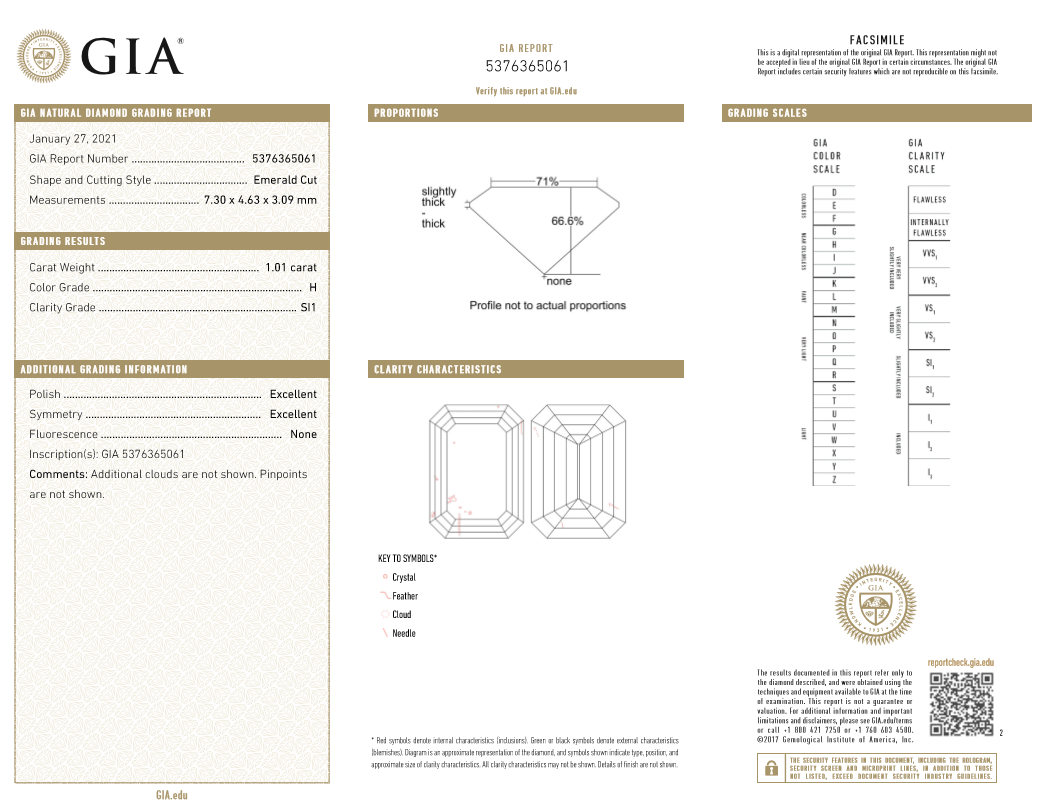 Certified Emerald Cut Solitaire Diamond Ring | store jewellery | diamond rings