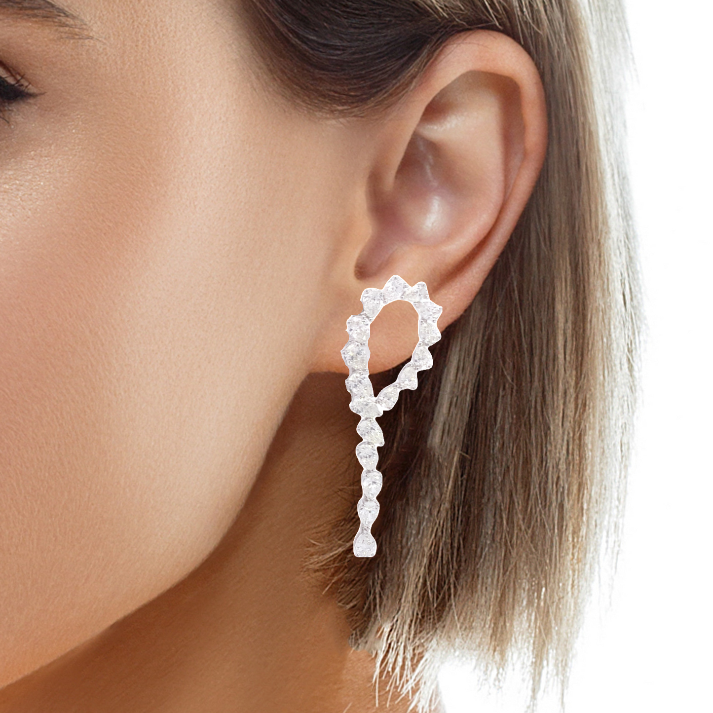 Pear Spin Drop Earrings