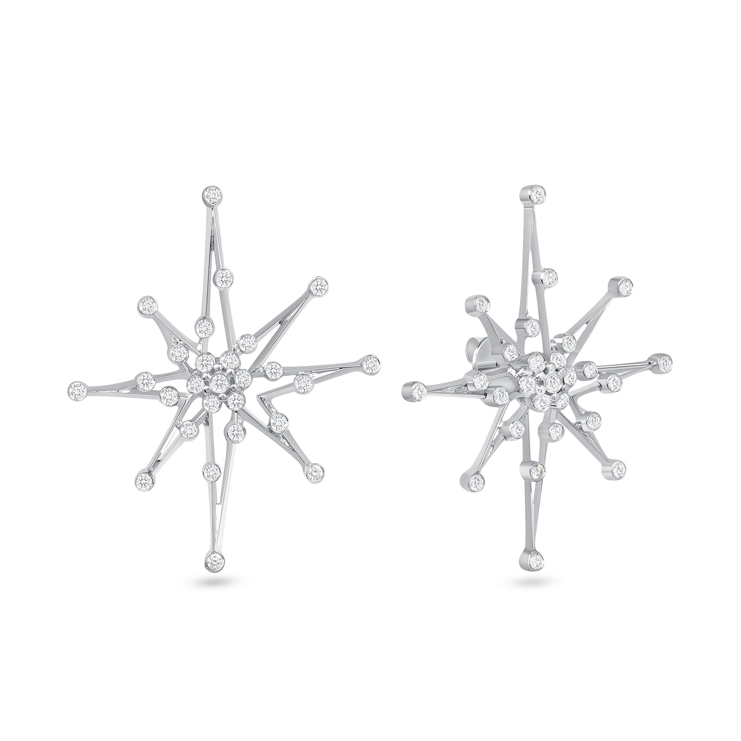 Starburst Diamond Earrings
