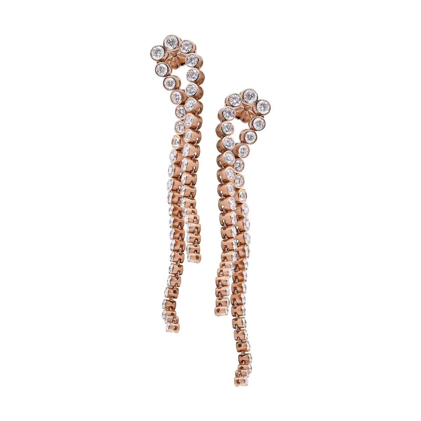 Rose Gold & Diamond Chandelier Earrings | best jewelry store