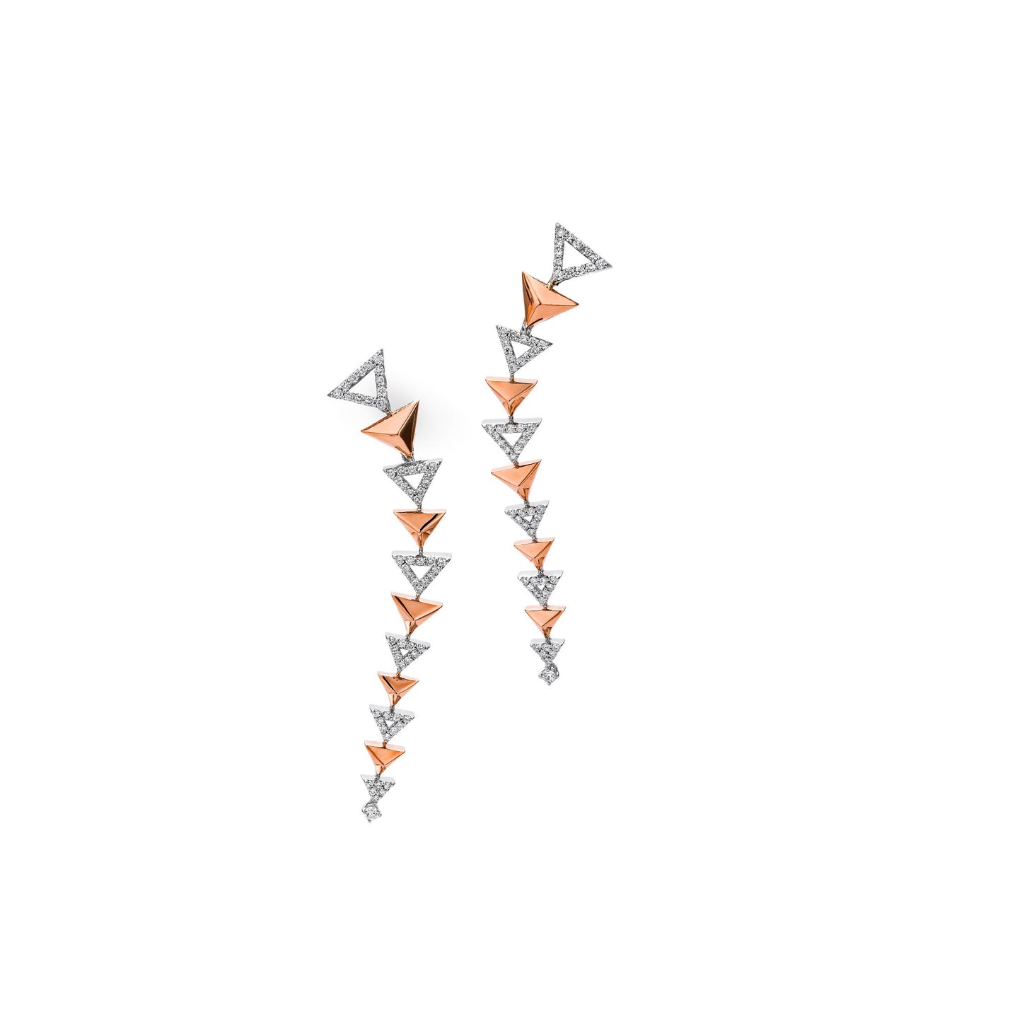 Okre by Yessayan - Rose & White Gold Diamond Earrings | Shop Earrings Now