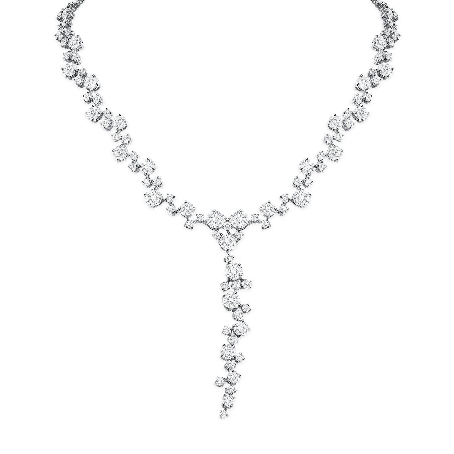 The Dispersed Diamond Statement Necklace