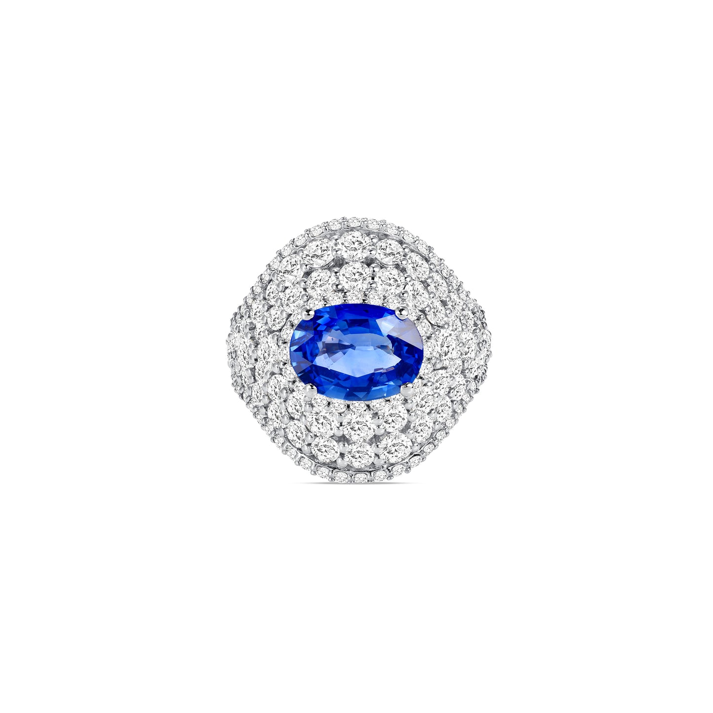 Classic Diamond & Sapphire Statement Ring