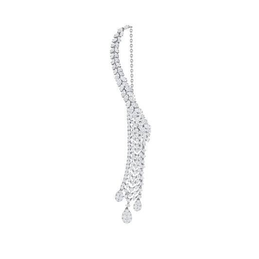 Single Side Diamond Chandelier Earring