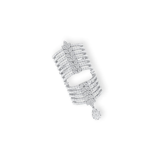 Elongated Diamond Cocktail Ring