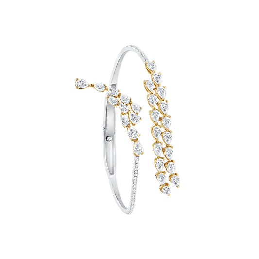 Deux Tons Poire Diamond Bracelet